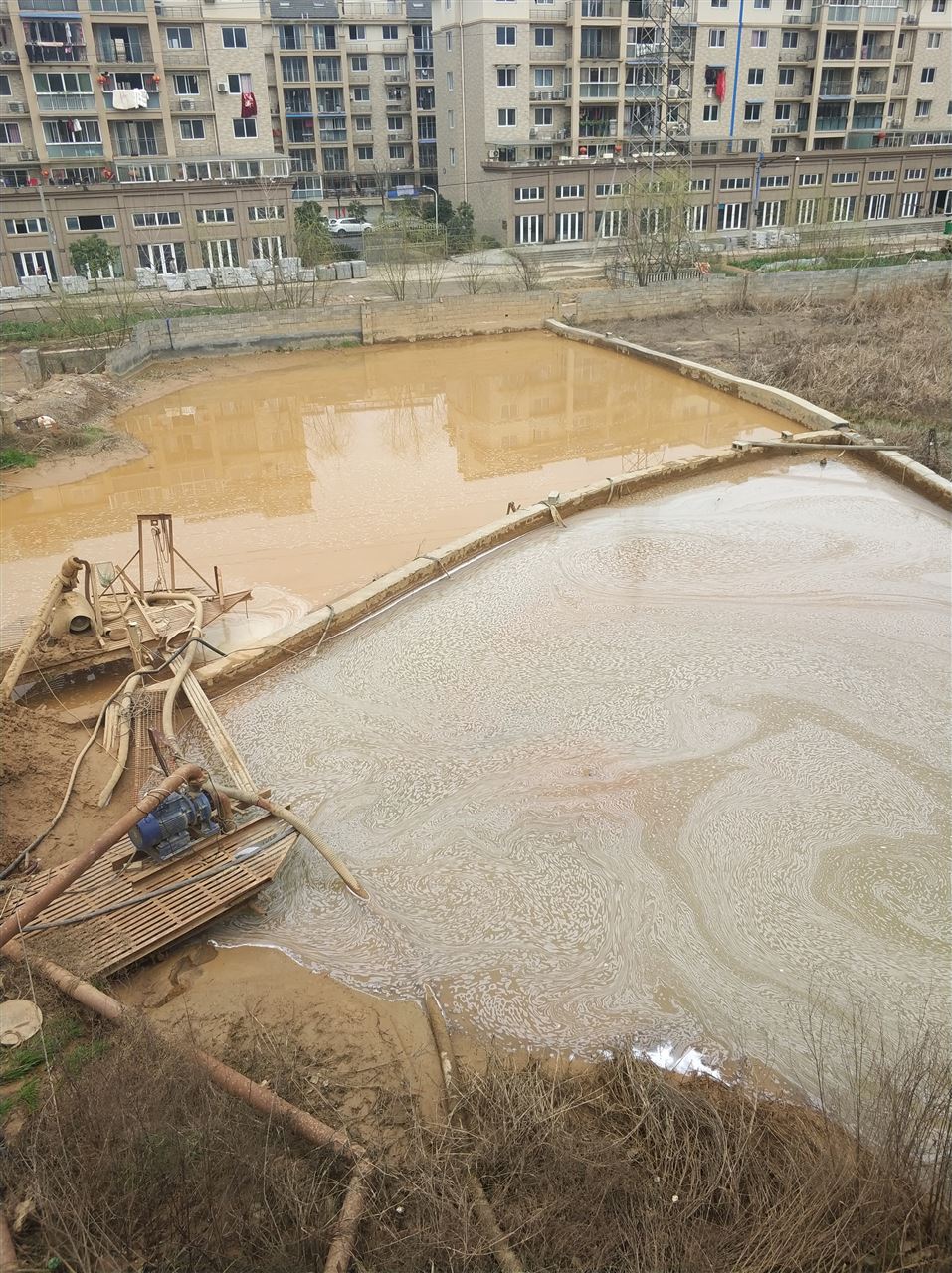 长寿沉淀池淤泥清理-厂区废水池淤泥清淤